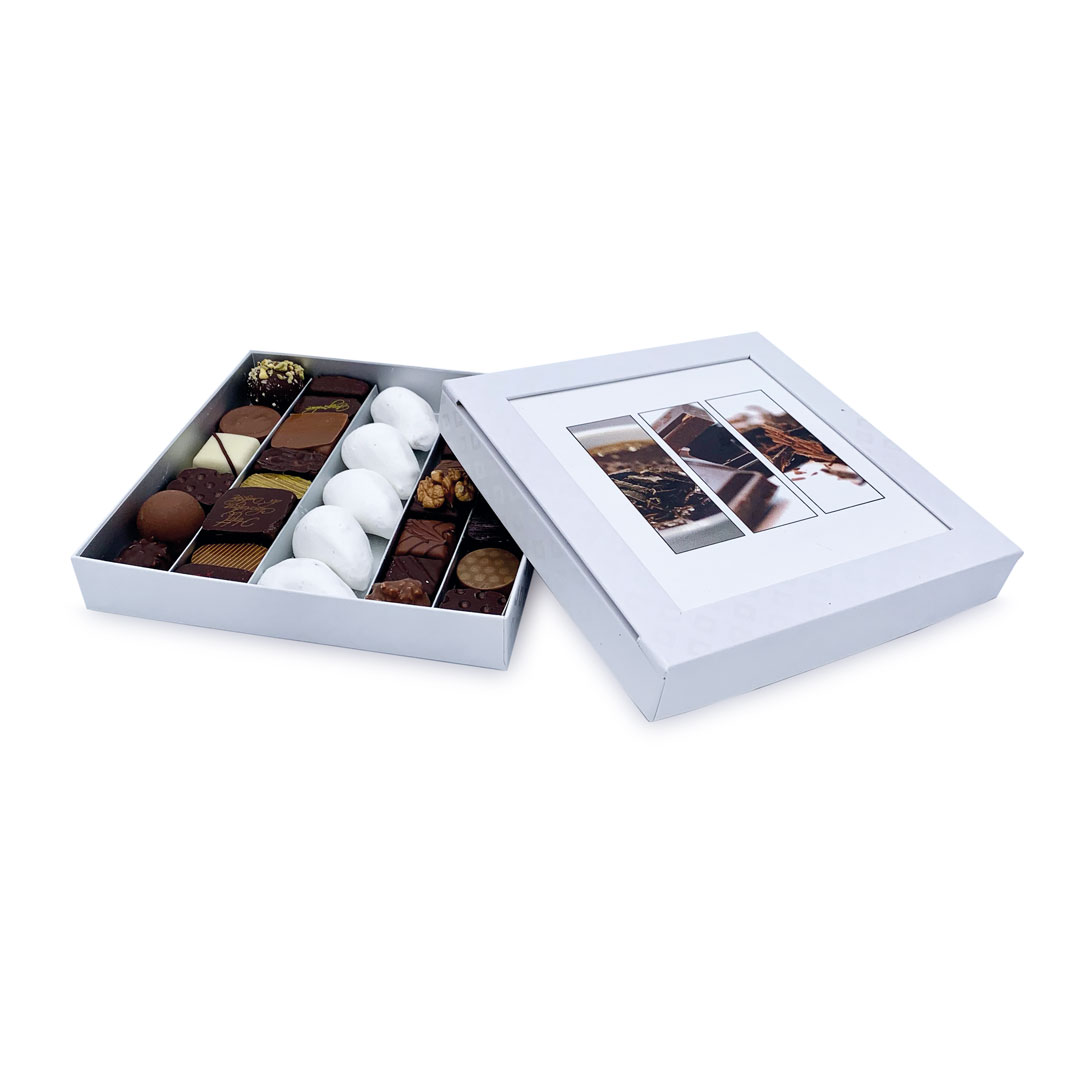 Coffret prestige de ganaches enrobées de chocolat noir – Léa Alexandre  Artisans